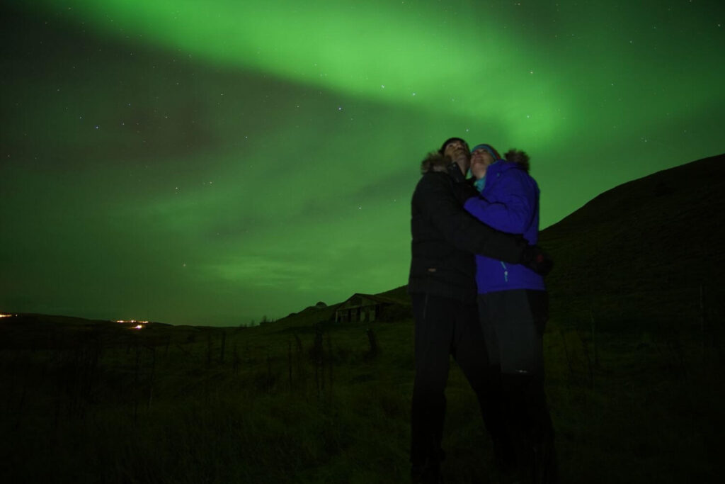Auroras boreales en Islandia Glaciar Jokulsarlón, Diamond Beach, Vík - Ruta por Islandia en 10 días (5)