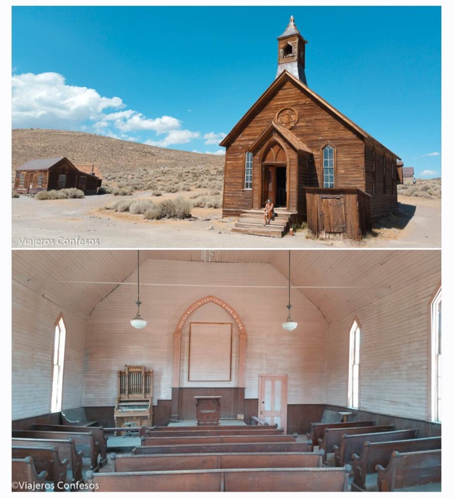 Iglesia abandonada de Bodie en 1 día - Del Parque Nacional al pueblo fantasma (8)