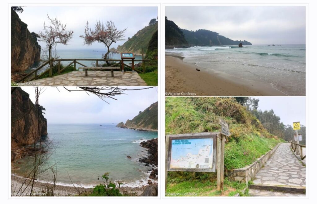 Mirador del Castro del Campón y llegada a la Playa de Aguilar - Senda de los Miradores en Muros de Nalón - Litoral asturiano (4)