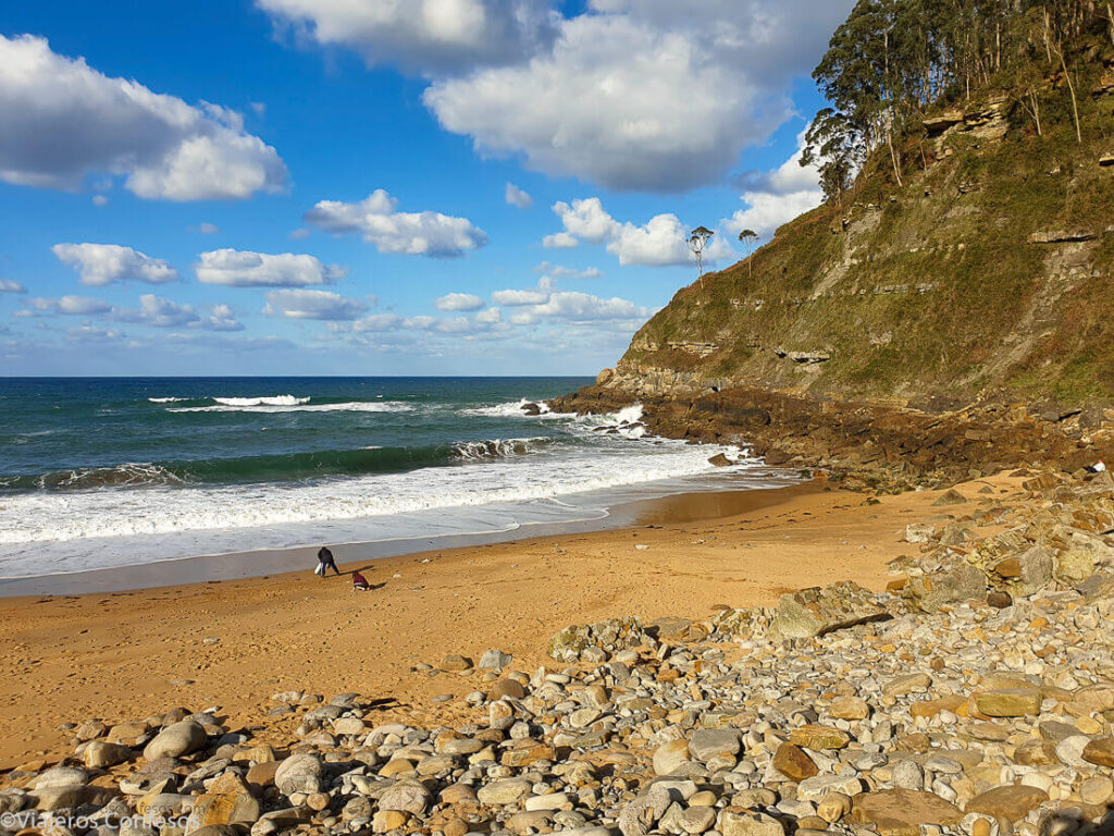Playa de Merón, final de la ruta - Ruta por los Molinos del Río Merón, Asturias - Viajeros Confesos-1