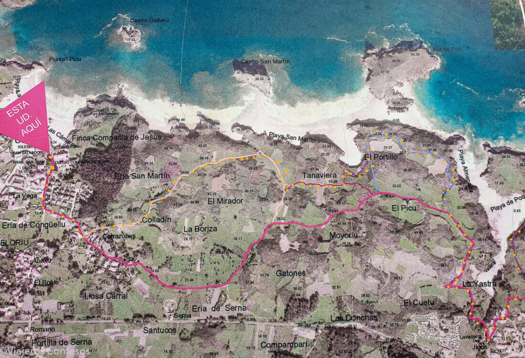 Info de la Senda Costera Celorio - Poo - Llanes. Ruta fácil en el Oriente de Asturias (1)